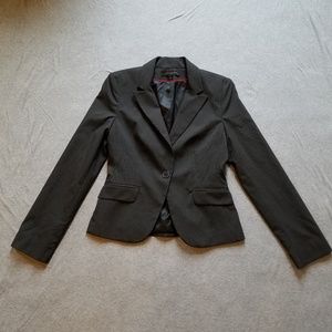 Express Tailored Black Pinstripe Blazer